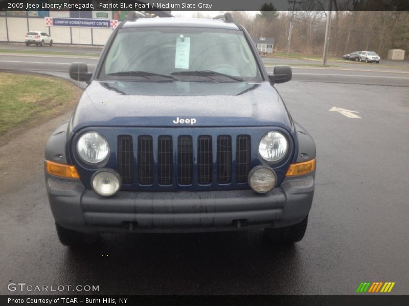 Patriot Blue Pearl / Medium Slate Gray 2005 Jeep Liberty Renegade