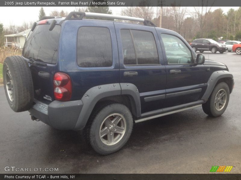 Patriot Blue Pearl / Medium Slate Gray 2005 Jeep Liberty Renegade