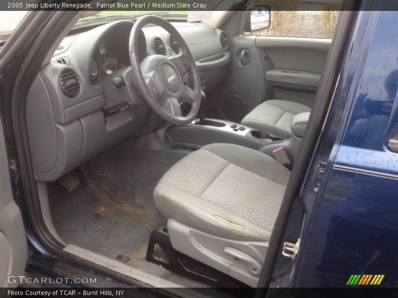 Patriot Blue Pearl / Medium Slate Gray 2005 Jeep Liberty Renegade