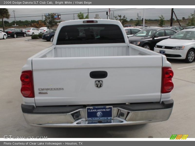 Bright White / Khaki Beige 2006 Dodge Dakota SLT Club Cab