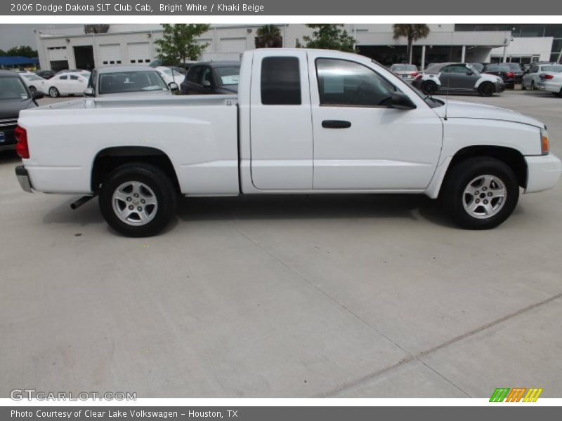 Bright White / Khaki Beige 2006 Dodge Dakota SLT Club Cab