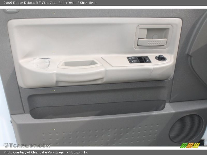 Bright White / Khaki Beige 2006 Dodge Dakota SLT Club Cab