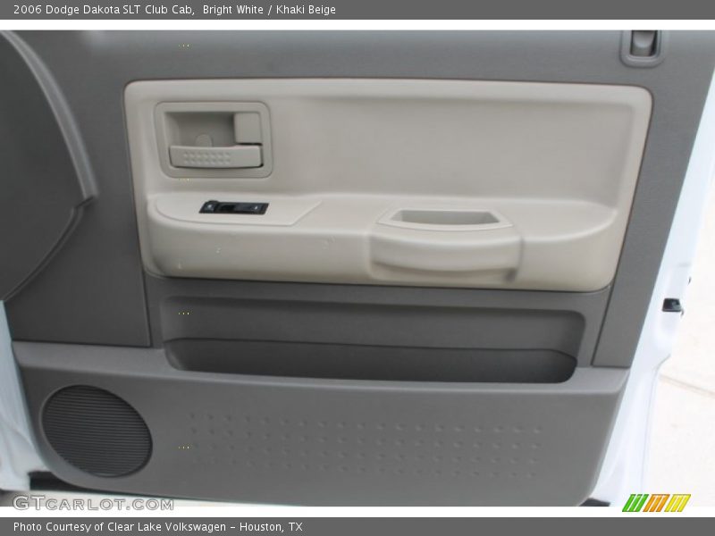 Bright White / Khaki Beige 2006 Dodge Dakota SLT Club Cab
