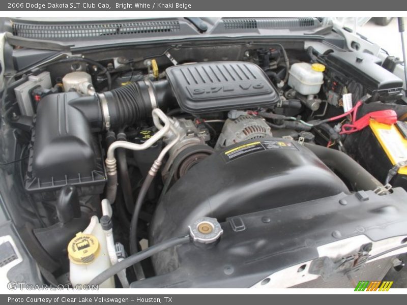 Bright White / Khaki Beige 2006 Dodge Dakota SLT Club Cab