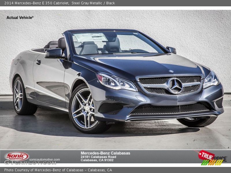 Steel Gray Metallic / Black 2014 Mercedes-Benz E 350 Cabriolet
