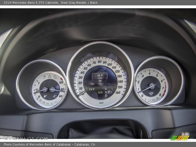 Steel Gray Metallic / Black 2014 Mercedes-Benz E 350 Cabriolet