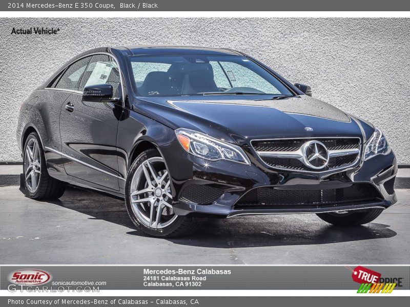 Black / Black 2014 Mercedes-Benz E 350 Coupe