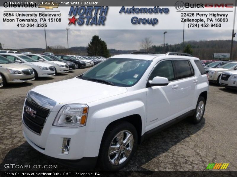 Summit White / Jet Black 2014 GMC Terrain SLT AWD