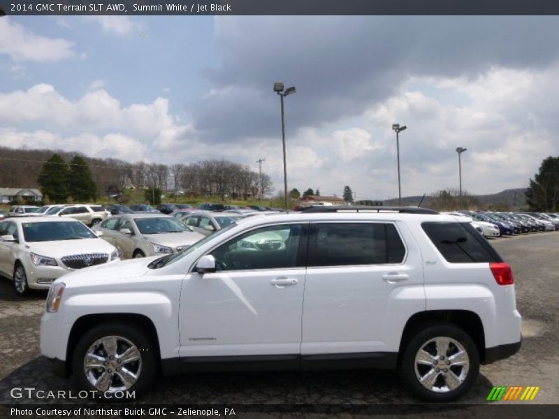 Summit White / Jet Black 2014 GMC Terrain SLT AWD