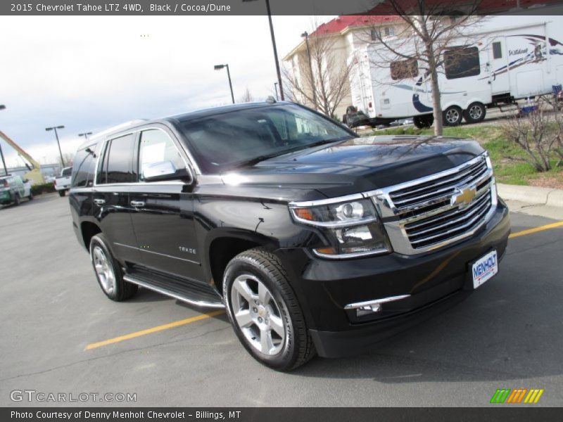 Black / Cocoa/Dune 2015 Chevrolet Tahoe LTZ 4WD