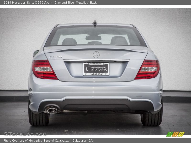 Diamond Silver Metallic / Black 2014 Mercedes-Benz C 250 Sport