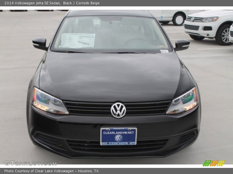 Black / Cornsilk Beige 2014 Volkswagen Jetta SE Sedan