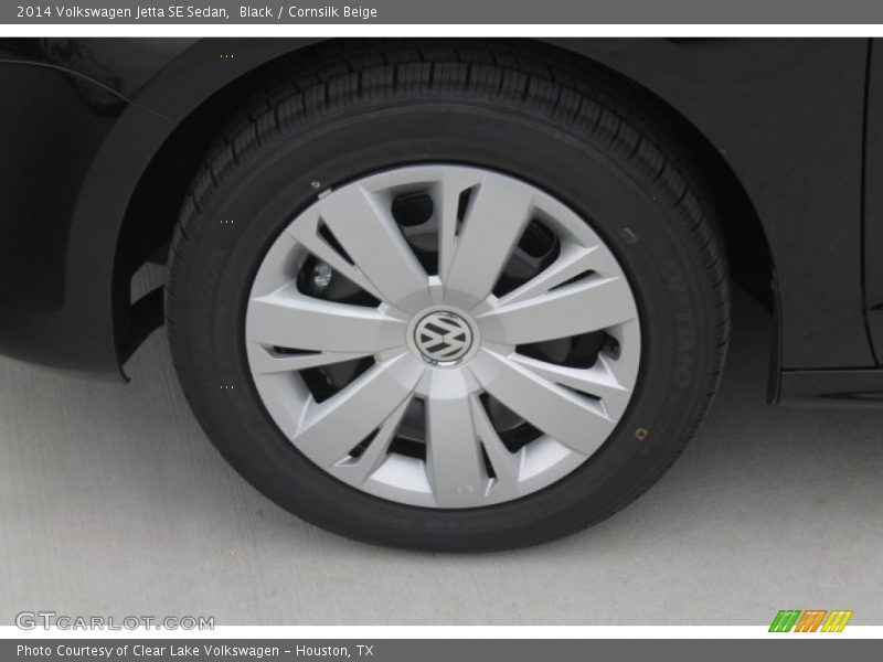 Black / Cornsilk Beige 2014 Volkswagen Jetta SE Sedan