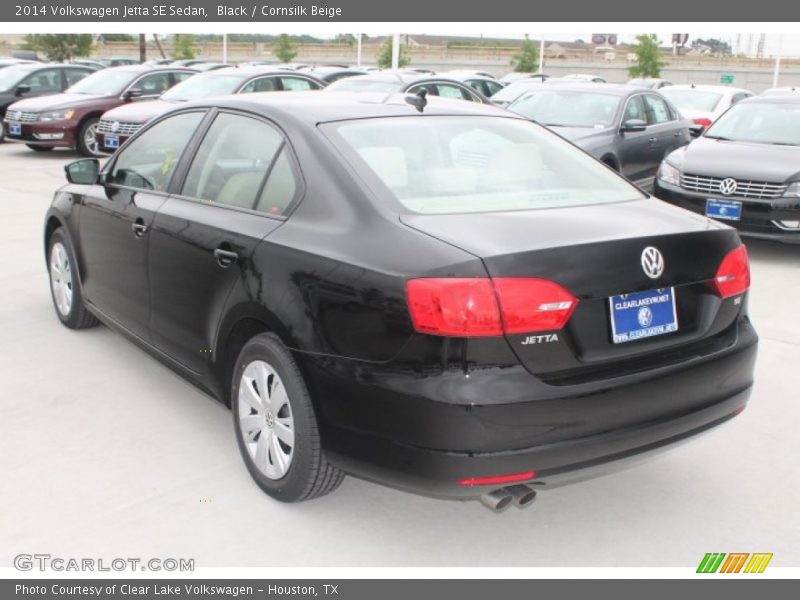 Black / Cornsilk Beige 2014 Volkswagen Jetta SE Sedan