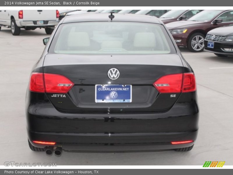 Black / Cornsilk Beige 2014 Volkswagen Jetta SE Sedan