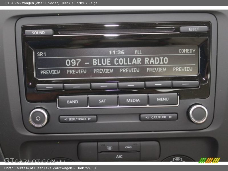 Black / Cornsilk Beige 2014 Volkswagen Jetta SE Sedan