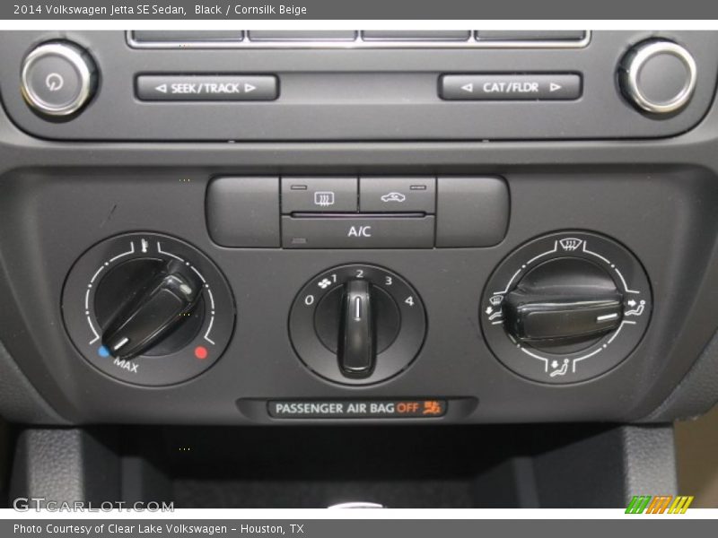 Black / Cornsilk Beige 2014 Volkswagen Jetta SE Sedan