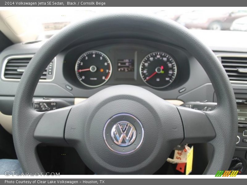 Black / Cornsilk Beige 2014 Volkswagen Jetta SE Sedan