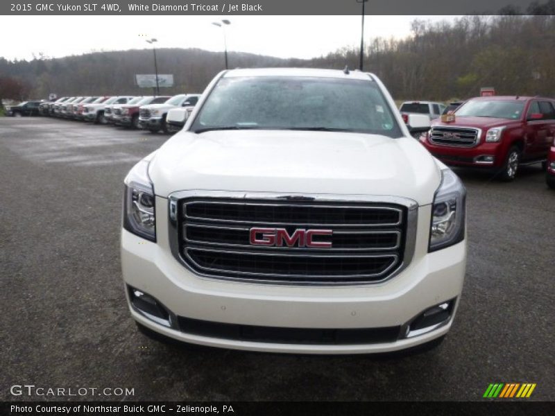 White Diamond Tricoat / Jet Black 2015 GMC Yukon SLT 4WD