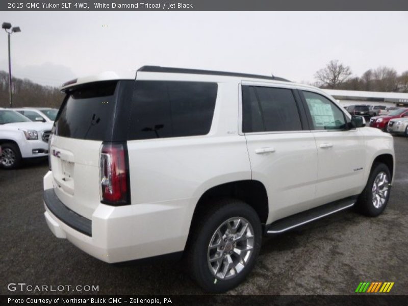 White Diamond Tricoat / Jet Black 2015 GMC Yukon SLT 4WD