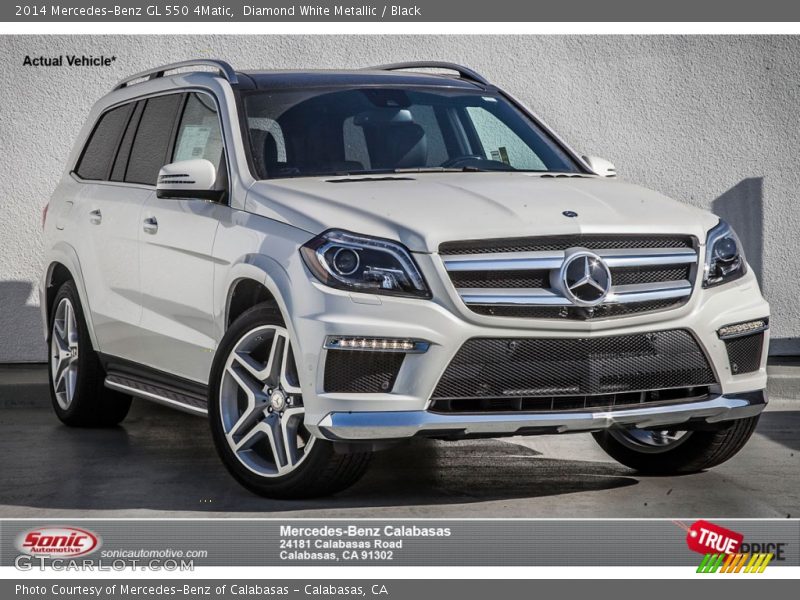 Diamond White Metallic / Black 2014 Mercedes-Benz GL 550 4Matic