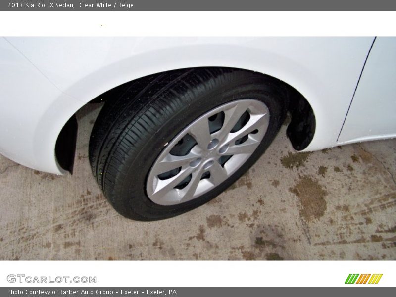 Clear White / Beige 2013 Kia Rio LX Sedan