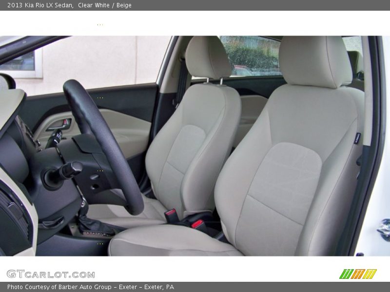 Clear White / Beige 2013 Kia Rio LX Sedan