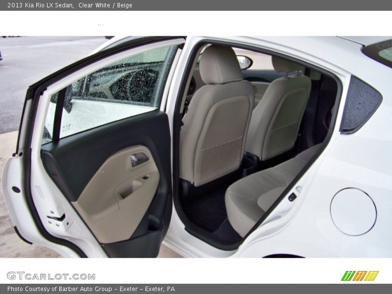 Clear White / Beige 2013 Kia Rio LX Sedan