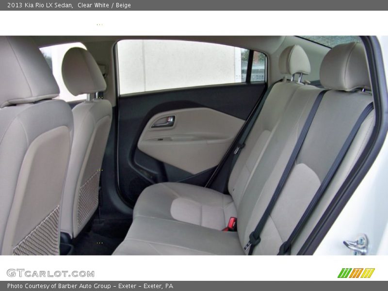 Clear White / Beige 2013 Kia Rio LX Sedan