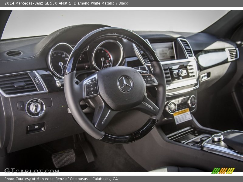 Diamond White Metallic / Black 2014 Mercedes-Benz GL 550 4Matic