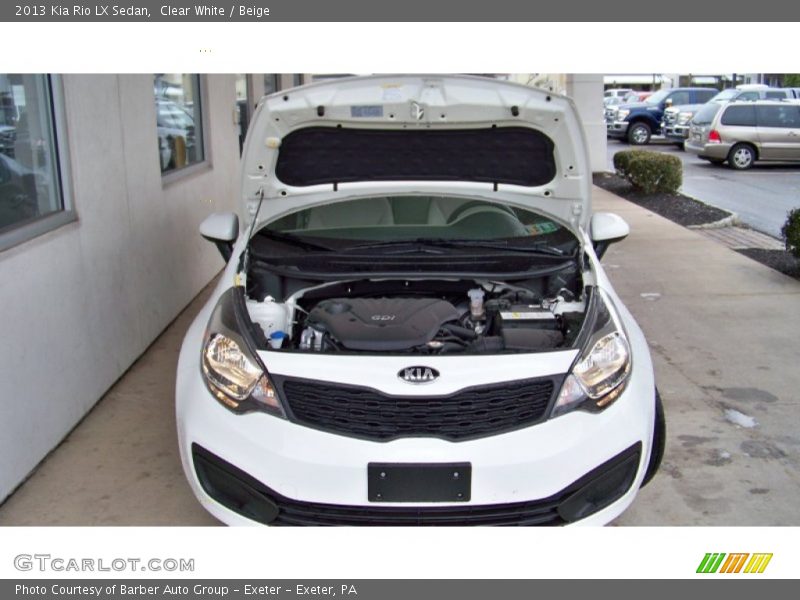 Clear White / Beige 2013 Kia Rio LX Sedan