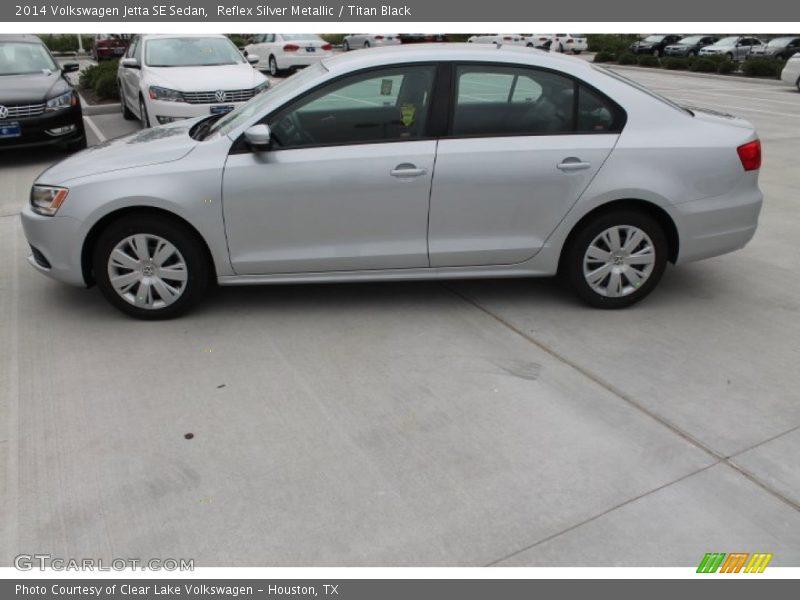 Reflex Silver Metallic / Titan Black 2014 Volkswagen Jetta SE Sedan