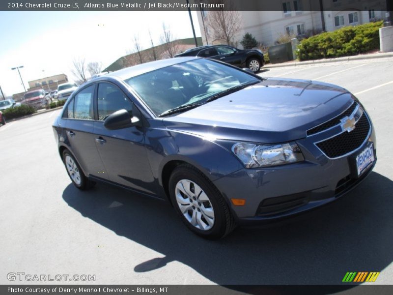 Atlantis Blue Metallic / Jet Black/Medium Titanium 2014 Chevrolet Cruze LS