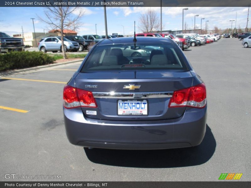 Atlantis Blue Metallic / Jet Black/Medium Titanium 2014 Chevrolet Cruze LS