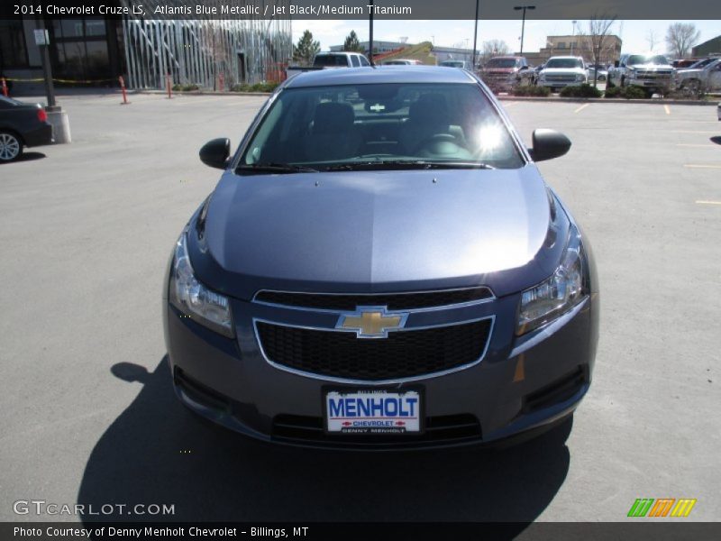 Atlantis Blue Metallic / Jet Black/Medium Titanium 2014 Chevrolet Cruze LS