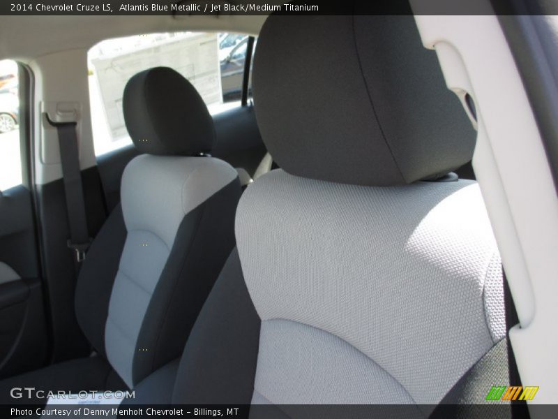 Atlantis Blue Metallic / Jet Black/Medium Titanium 2014 Chevrolet Cruze LS