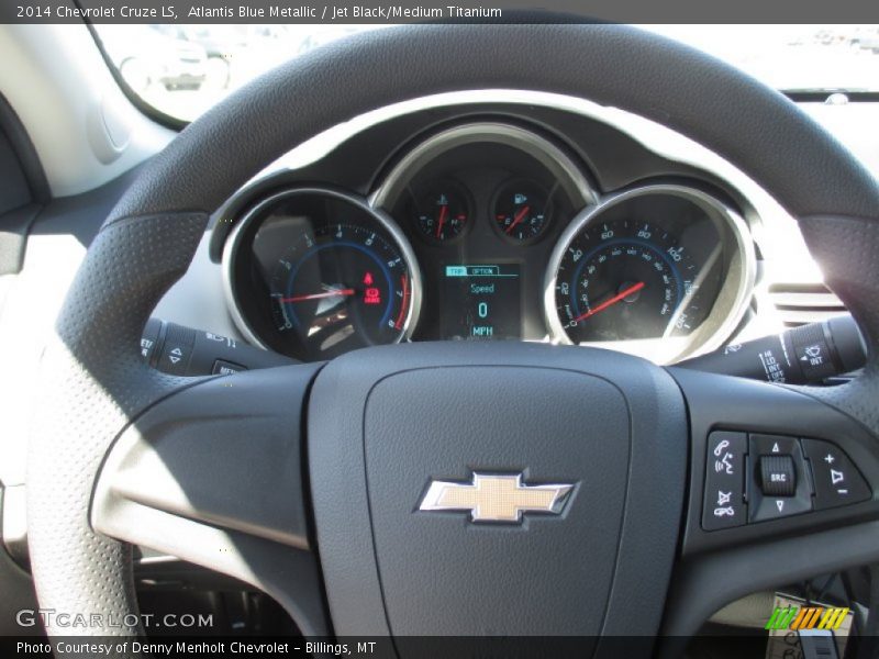 Atlantis Blue Metallic / Jet Black/Medium Titanium 2014 Chevrolet Cruze LS