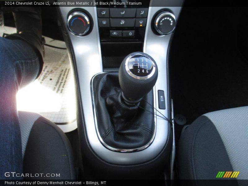 Atlantis Blue Metallic / Jet Black/Medium Titanium 2014 Chevrolet Cruze LS