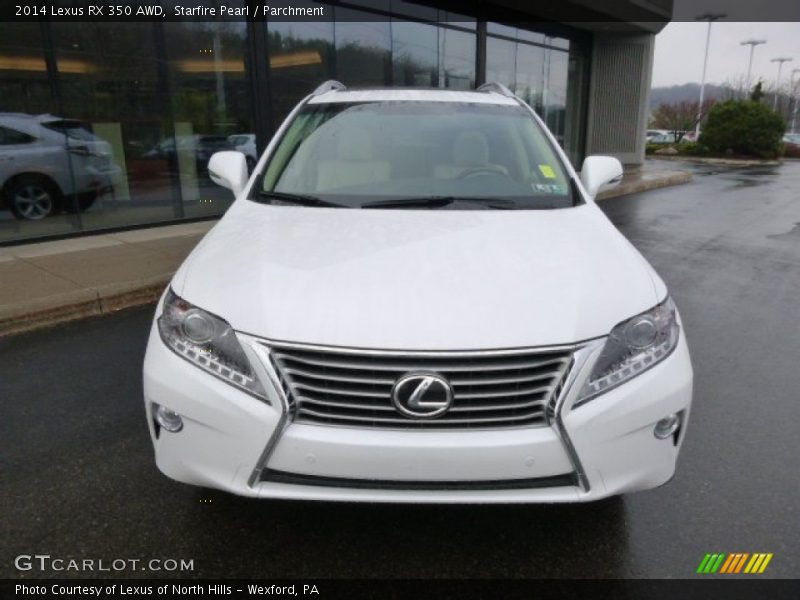 Starfire Pearl / Parchment 2014 Lexus RX 350 AWD