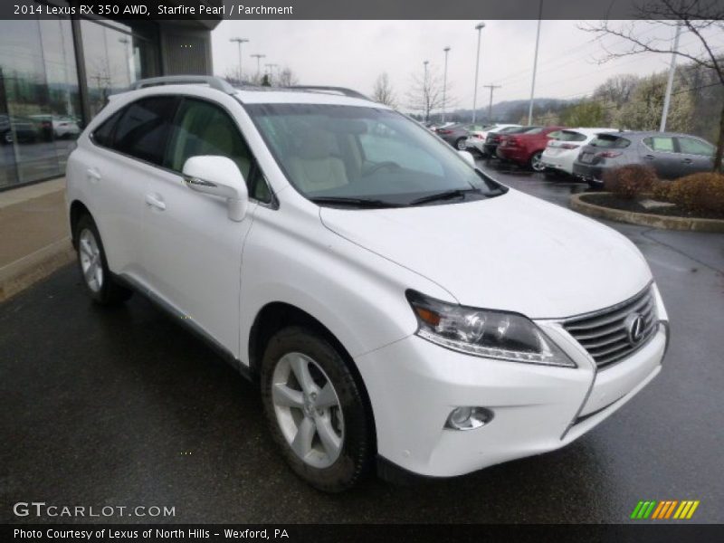 Starfire Pearl / Parchment 2014 Lexus RX 350 AWD