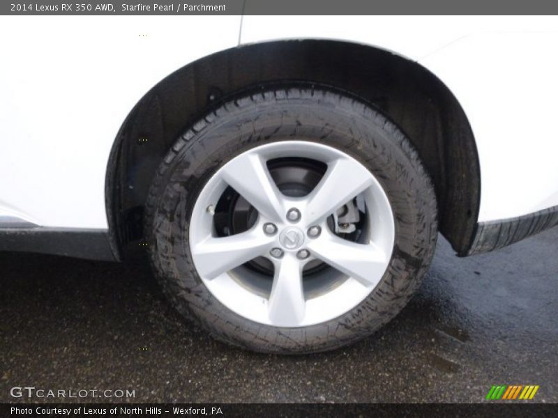Starfire Pearl / Parchment 2014 Lexus RX 350 AWD