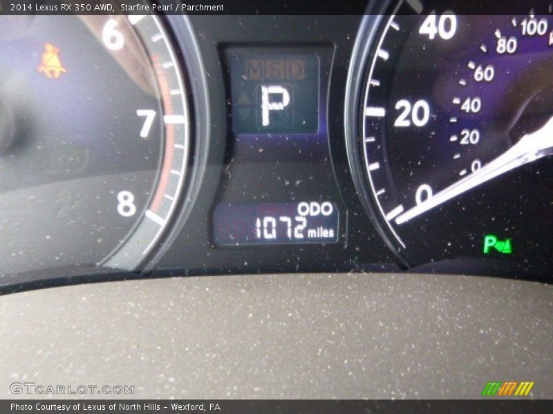 Starfire Pearl / Parchment 2014 Lexus RX 350 AWD