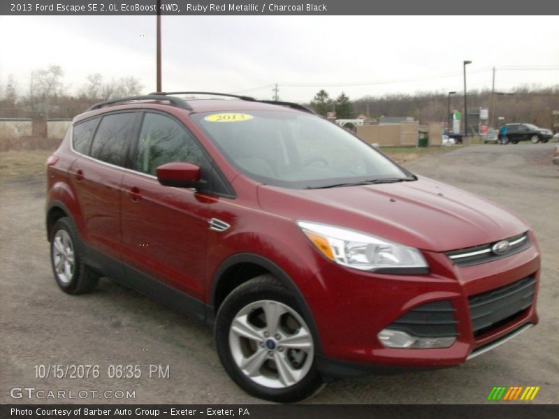 Ruby Red Metallic / Charcoal Black 2013 Ford Escape SE 2.0L EcoBoost 4WD
