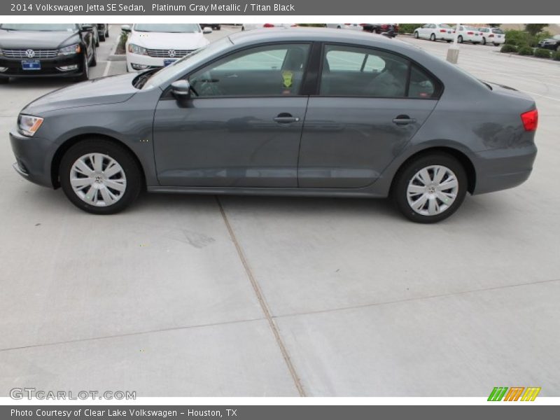 Platinum Gray Metallic / Titan Black 2014 Volkswagen Jetta SE Sedan