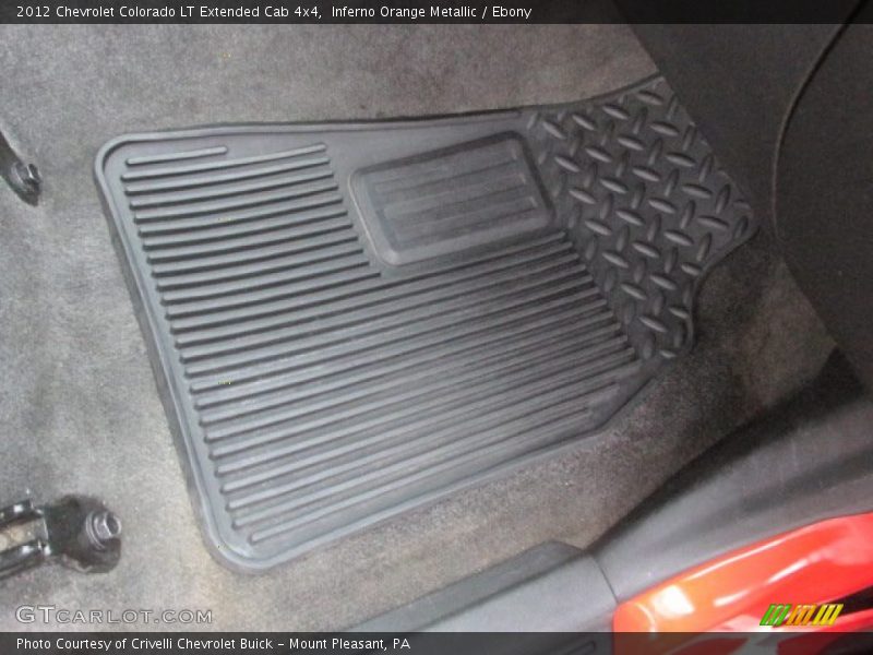 Inferno Orange Metallic / Ebony 2012 Chevrolet Colorado LT Extended Cab 4x4
