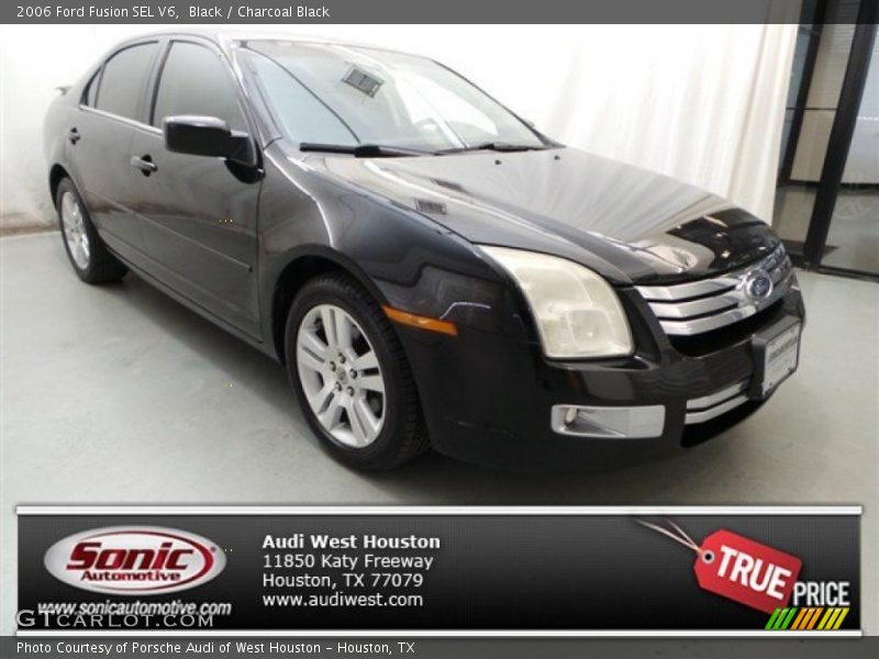 Black / Charcoal Black 2006 Ford Fusion SEL V6
