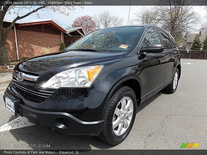 Nighthawk Black Pearl / Black 2008 Honda CR-V EX 4WD