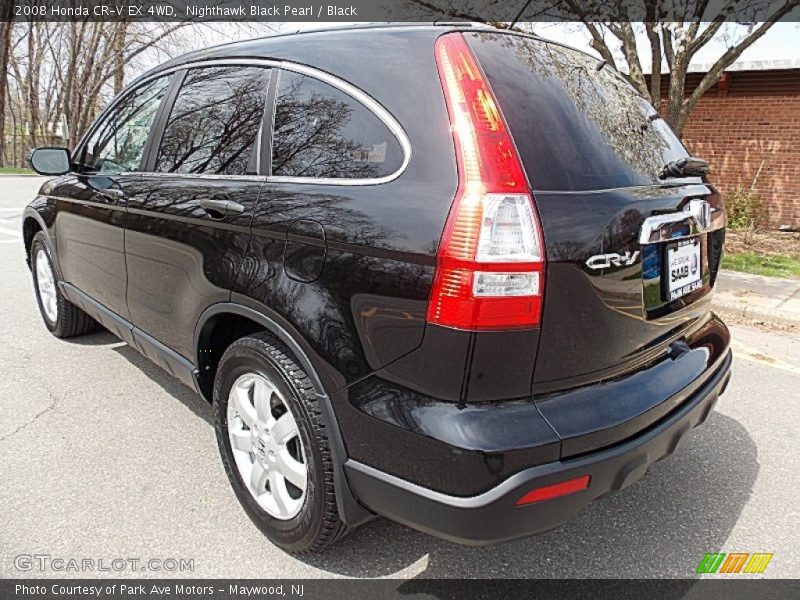 Nighthawk Black Pearl / Black 2008 Honda CR-V EX 4WD