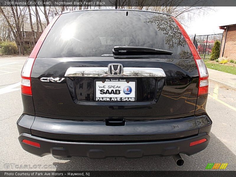Nighthawk Black Pearl / Black 2008 Honda CR-V EX 4WD