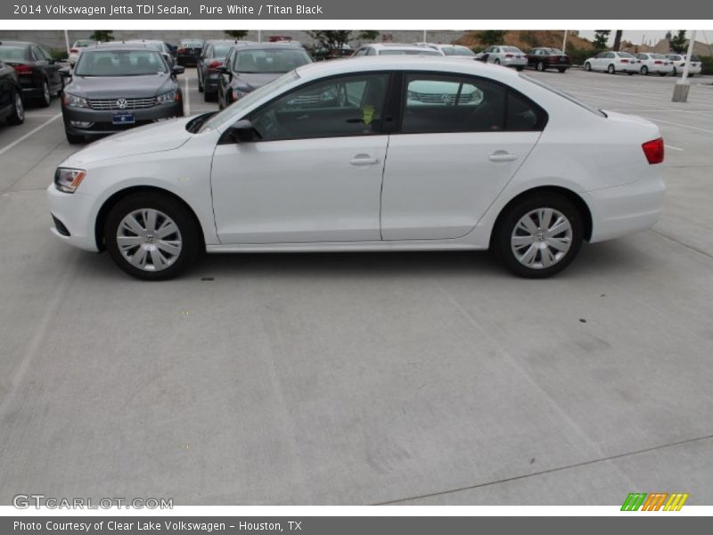 Pure White / Titan Black 2014 Volkswagen Jetta TDI Sedan